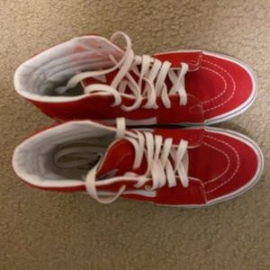 Red hightop vans